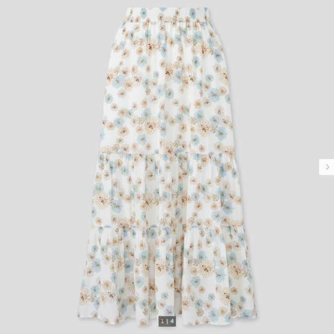 UNIQLO - UNIQLO × PAUL&JOE 花柄プリントティアードロング UNIQLO - UNIQLO × PAUL&JOE 花柄プリントティアードロング