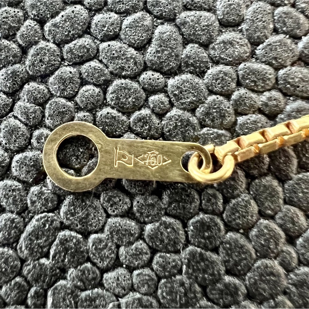 C72607)K18ベネチアンネックレス ホールマーク750 18金チェーン | mag