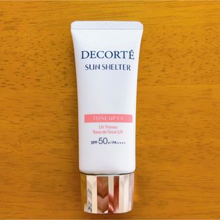 コスメデコルテ(COSME DECORTE)の値下げ！　コスメデコルテ  サンシェルター　トーンアップcc 02 中古品(CCクリーム)