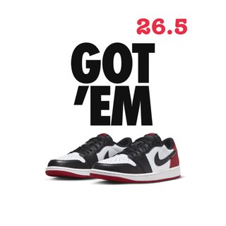 ジョーダン(Jordan Brand（NIKE）)のNike Air Jordan 1 Retro Low OG Black Toe(スニーカー)