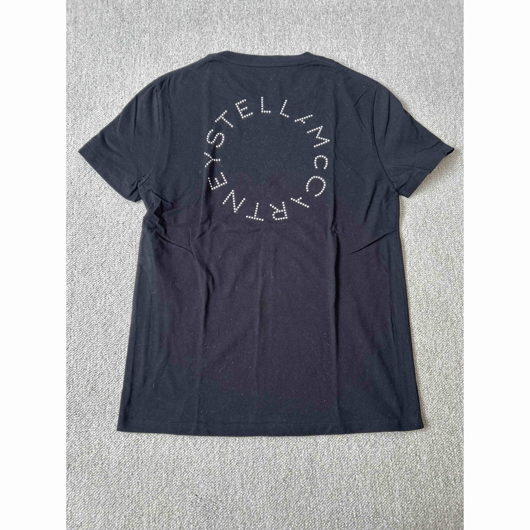 Stella McCartney(ステラマッカートニー)のステラマッカートニーSTELLA McCARTNEYバッグロゴT ブラックM レディースのトップス(Tシャツ(半袖/袖なし))の商品写真