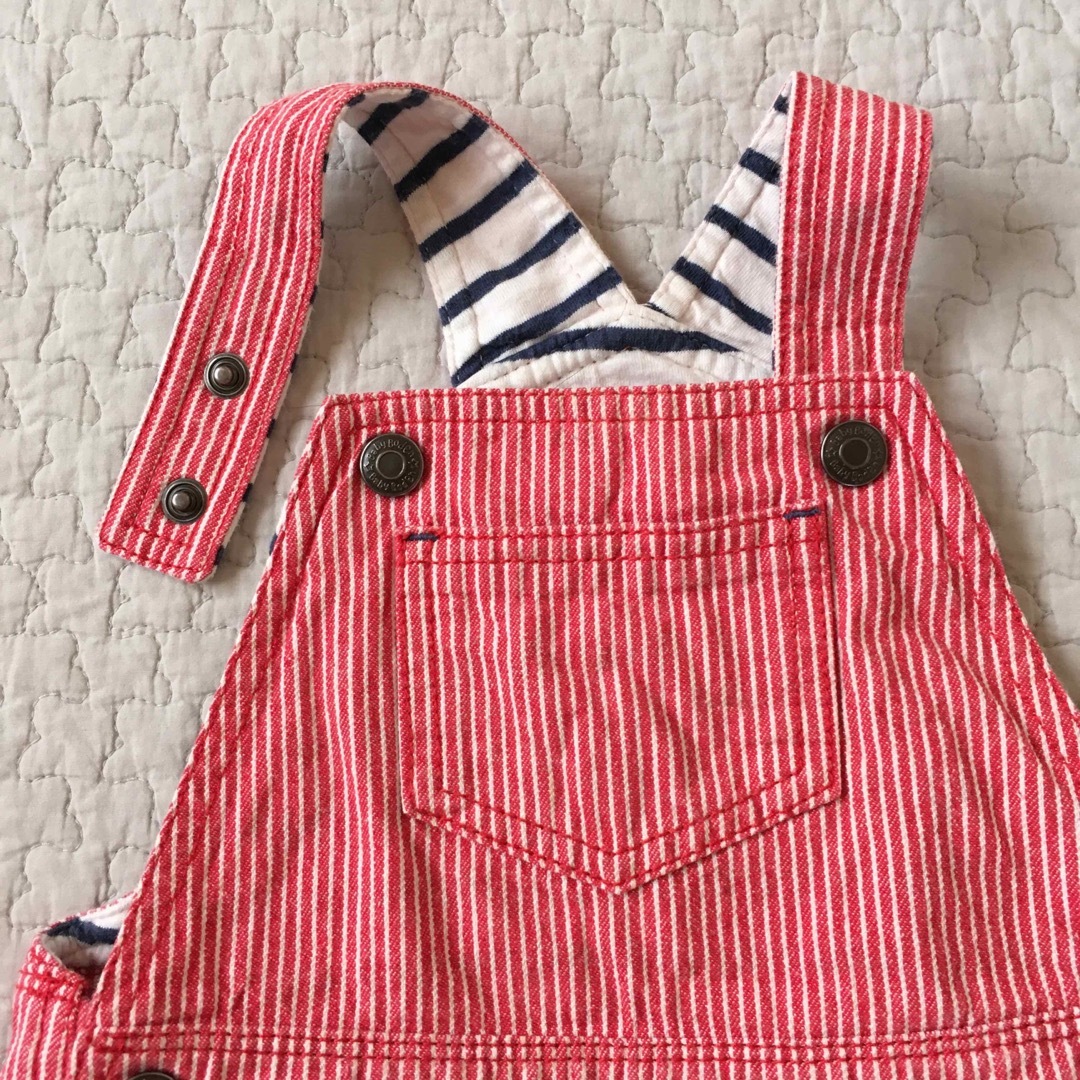 Boden(ボーデン)のused☆ ミニボーデン ショートオール オーバーオール 90 キッズ/ベビー/マタニティのキッズ服男の子用(90cm~)(その他)の商品写真