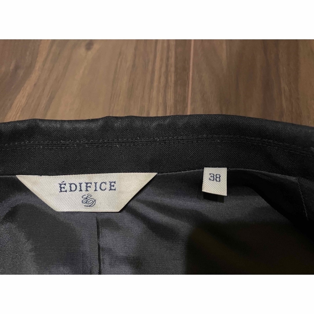 EDIFICE エディフィス 高級ウール100% テーラードジャケット ブラック