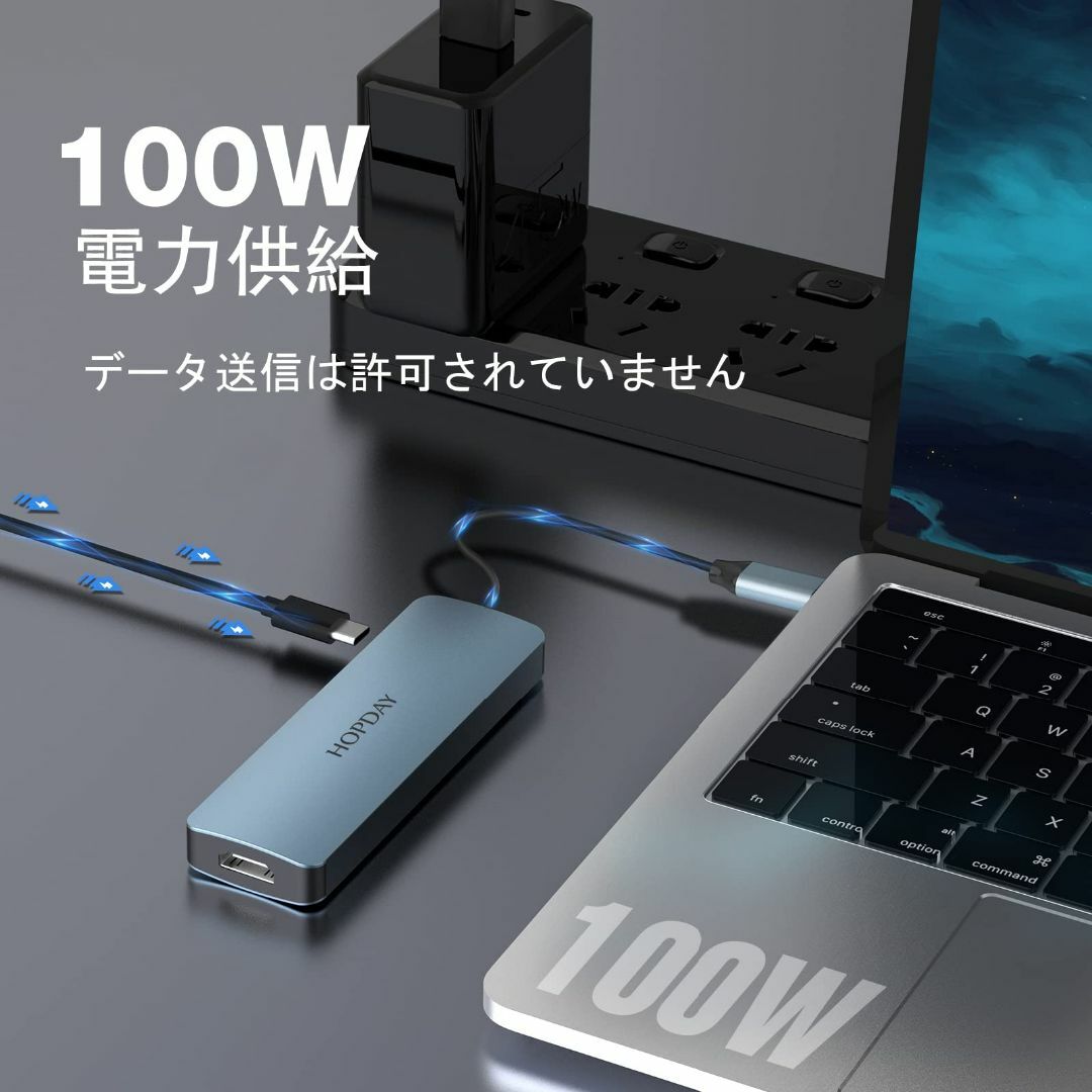 サイズ:HDHB033HOPDAY USB Cハブ、6 in 1 USBCア