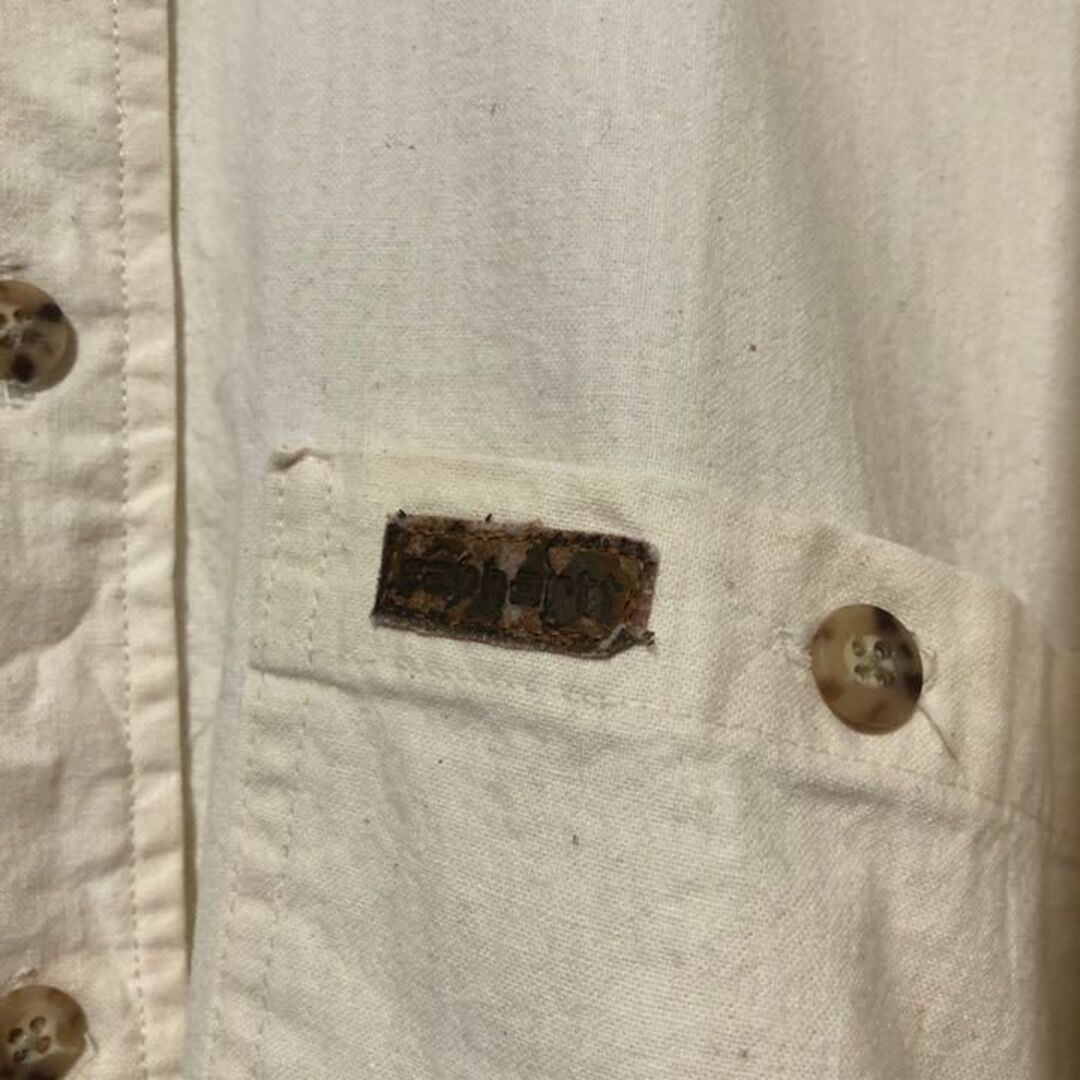 carhartt - オフホワイト 長袖 カーハート ボタンダウン シャツ USA