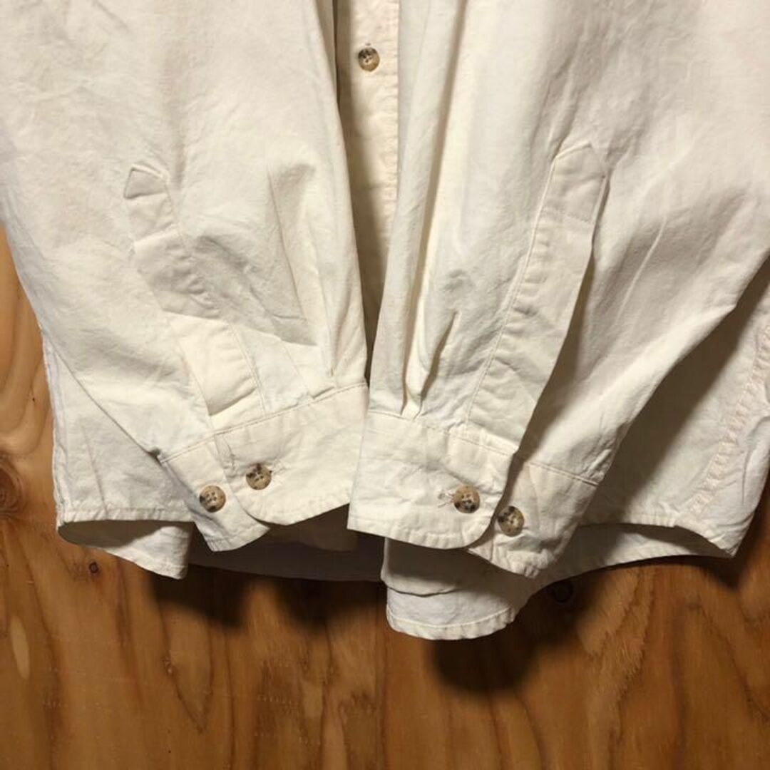 carhartt - オフホワイト 長袖 カーハート ボタンダウン シャツ USA