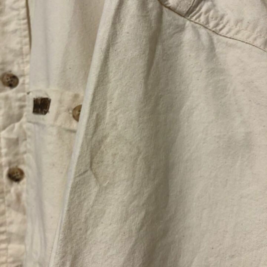 carhartt - オフホワイト 長袖 カーハート ボタンダウン シャツ USA