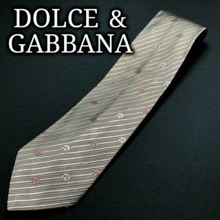 ドルチェアンドガッバーナ(DOLCE&GABBANA)のドルチェ＆ガッバーナ ドットレジメンタル グレー ネクタイ A106-U01(ネクタイ)