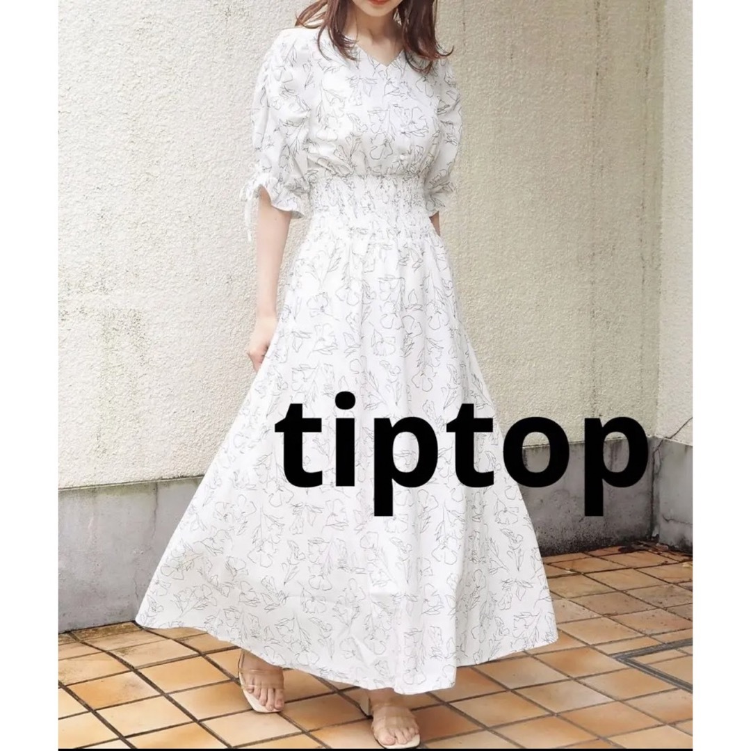 tip top(ティップトップ)のtiptop 花柄ワンピース　Free レディースのワンピース(ロングワンピース/マキシワンピース)の商品写真