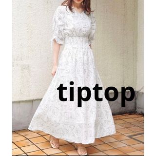 ティップトップ(tip top)のtiptop 花柄ワンピース　Free(ロングワンピース/マキシワンピース)