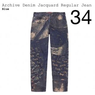 シュプリーム(Supreme)のArchive Denim Jacquard Regular Jean(デニム/ジーンズ)