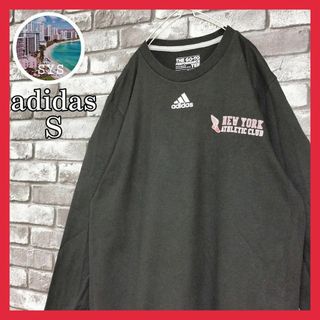 アディダス(adidas)のadidasアディダスロングスリーブロゴアスレチッククラブ 黒ロンTユニセックス(Tシャツ/カットソー(七分/長袖))