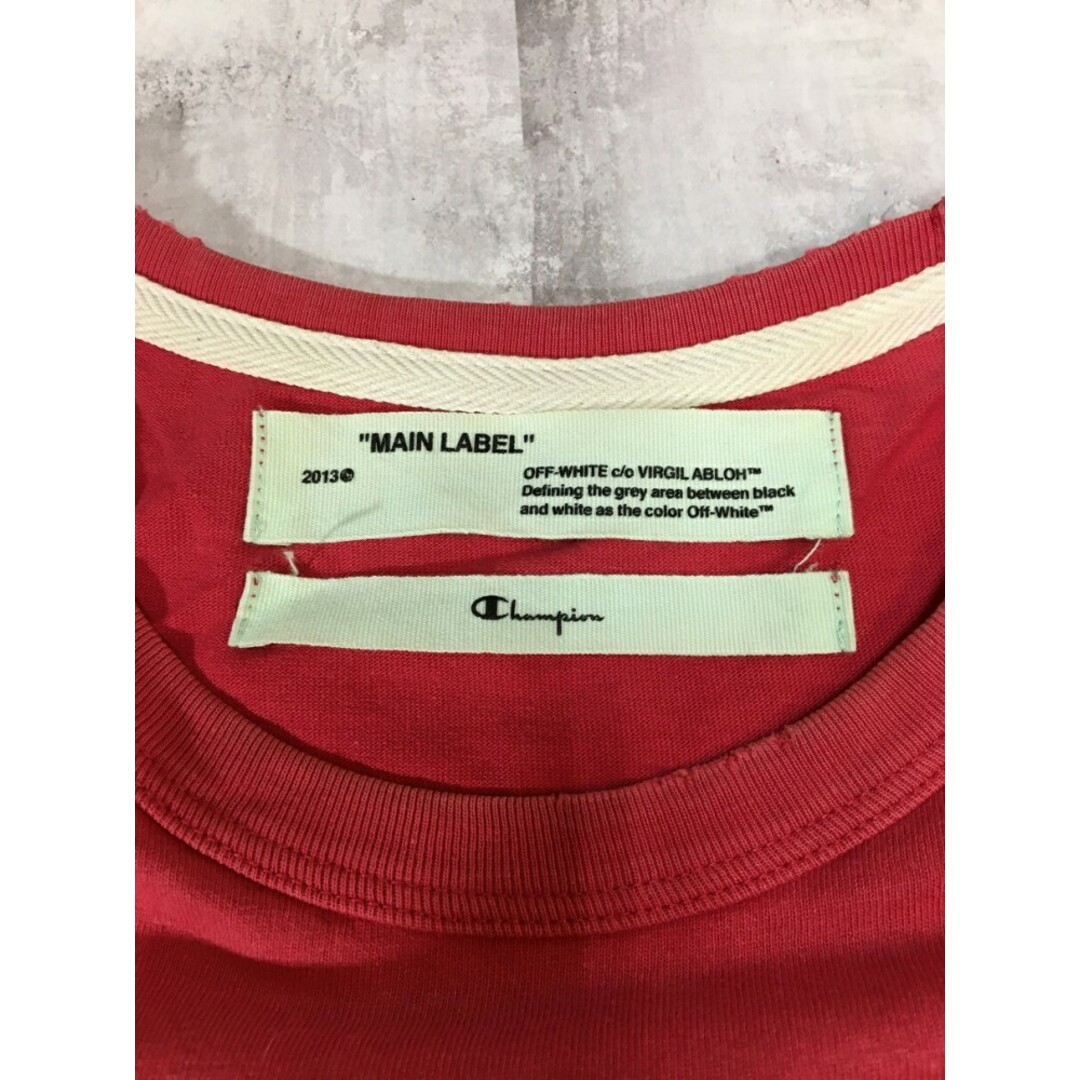 OFF-WHITE Champion TEE 18SS オフホワイト チャンピオン ダメージ加工