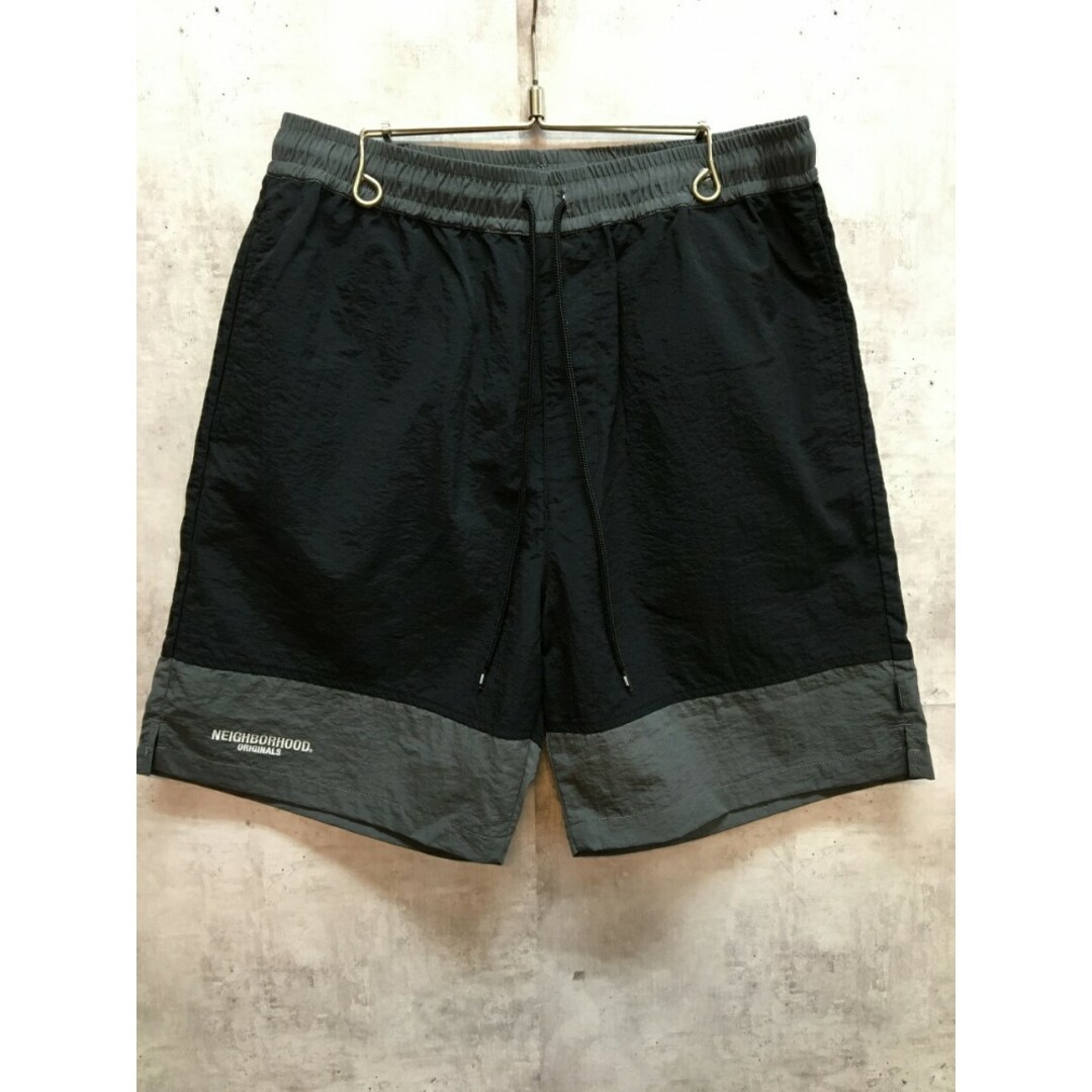 NEIGHBORHOOD(ネイバーフッド)のNEIGHBORHOOD SWIM SHORT PANTS 23ss ネイバーフッド スイム ショートパンツ ショーツ 231TSNH-PTM03 BLACK【中古】【004】 メンズのパンツ(ショートパンツ)の商品写真