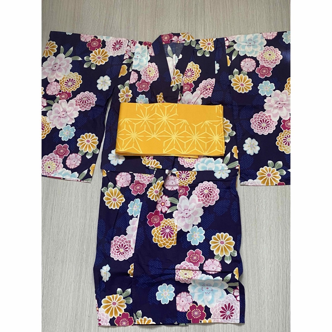 あいか様 専用 】 女の子浴衣120cm帯つき👘✖️ネイビーワンピース👗の