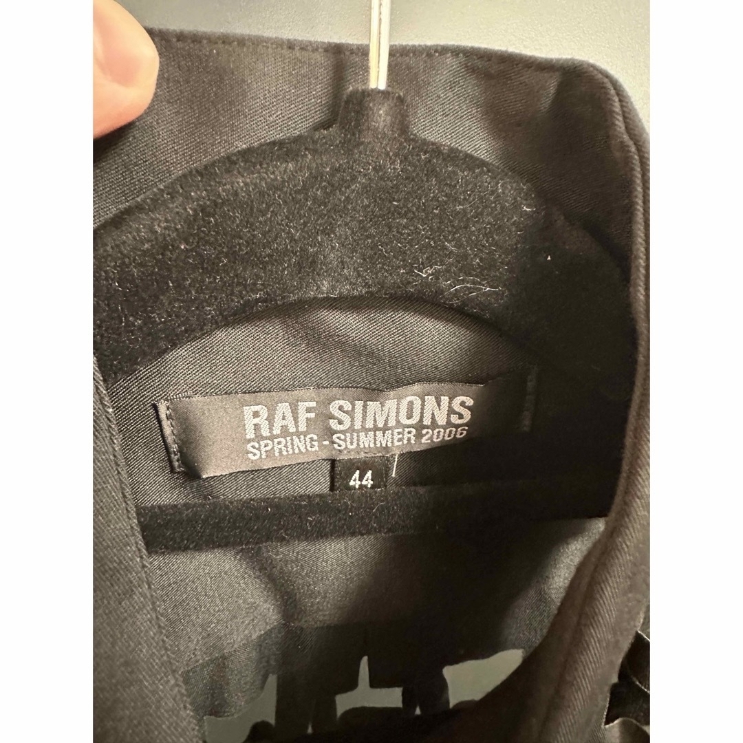 RAF SIMONS(ラフシモンズ)のRAF SIMONS 2006ss レーザーカットシャツ 黒 メンズのトップス(シャツ)の商品写真