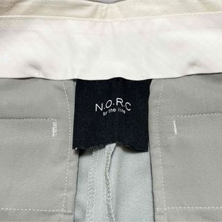 N.O.R.C タックテーパードパンツ サイズ2 ホワイト norc オフィス