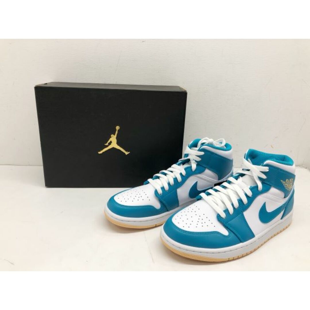 NIKE (ナイキ) AIR JORDAN 1 MID エアジョーダン ミッド AQUATONE アクアトーン DQ8426-400/27.0cm【007】