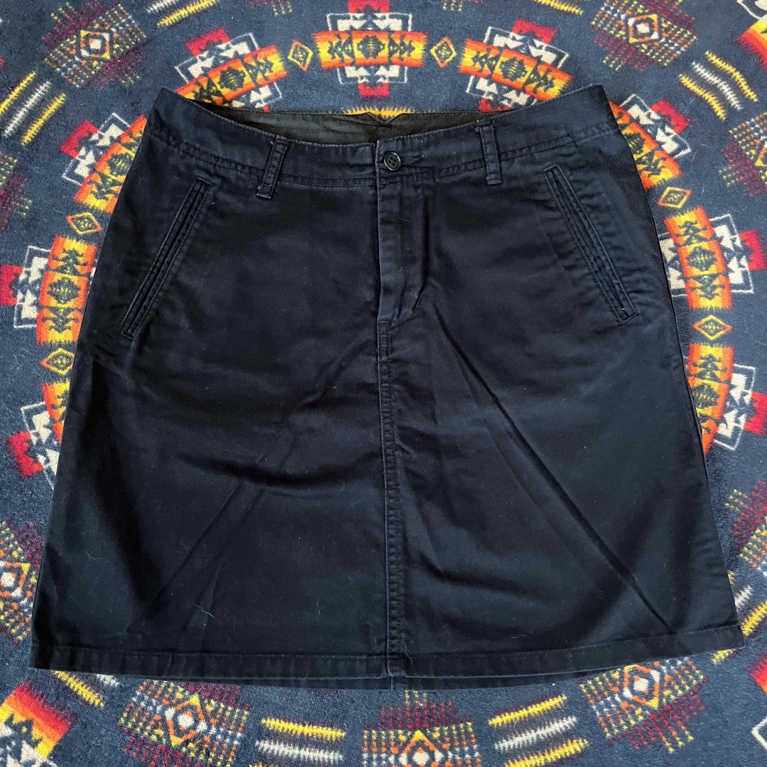 MUJI (無印良品)(ムジルシリョウヒン)の無印良品　ボックススカート　ブラック レディースのスカート(ミニスカート)の商品写真