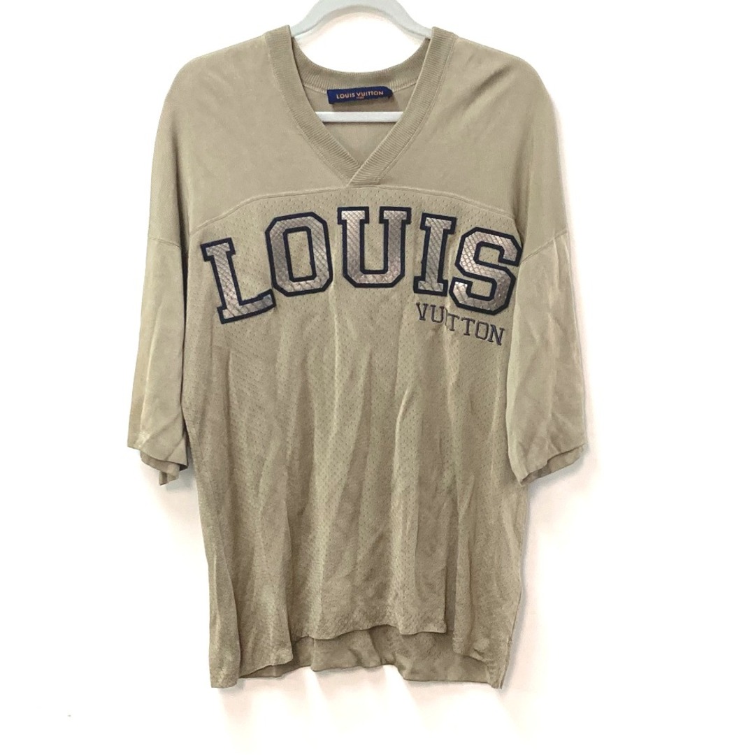 ルイヴィトン LOUIS VUITTON バスケットボールシャツ トップス アパレル 半袖Ｔシャツ レーヨン ベージュ系約67cm身幅