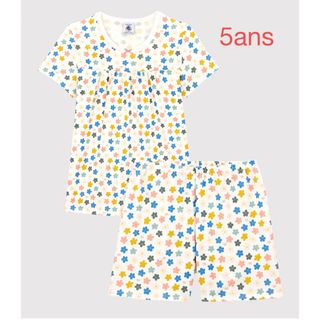 プチバトー(PETIT BATEAU)のプチバトー　新品タグ付き　半袖　パジャマ　5ans/110cm(パジャマ)