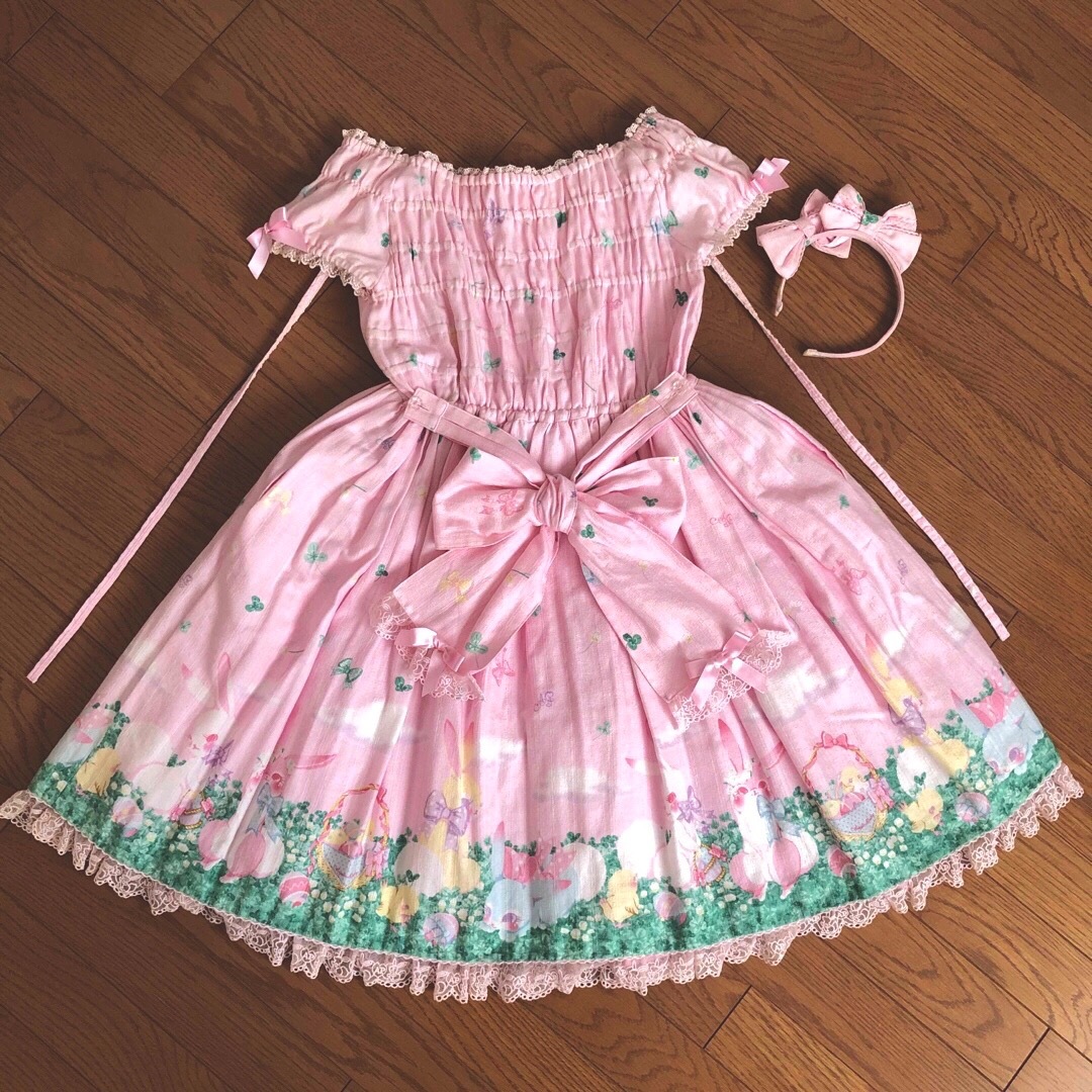 Angelic Pretty   アンジェリックプリティ Happy Garden OP ピンク