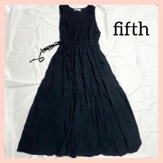 フィフス(fifth)のfifth ノースリーブ ロングワンピース ブラック(ロングワンピース/マキシワンピース)