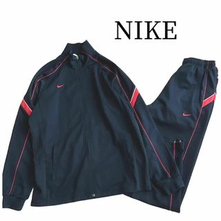 ナイキ(NIKE)のNIKE ナイキ ジャージ 上下 セットアップ 　ワンポイントスウッシュ上M下L(ジャージ)