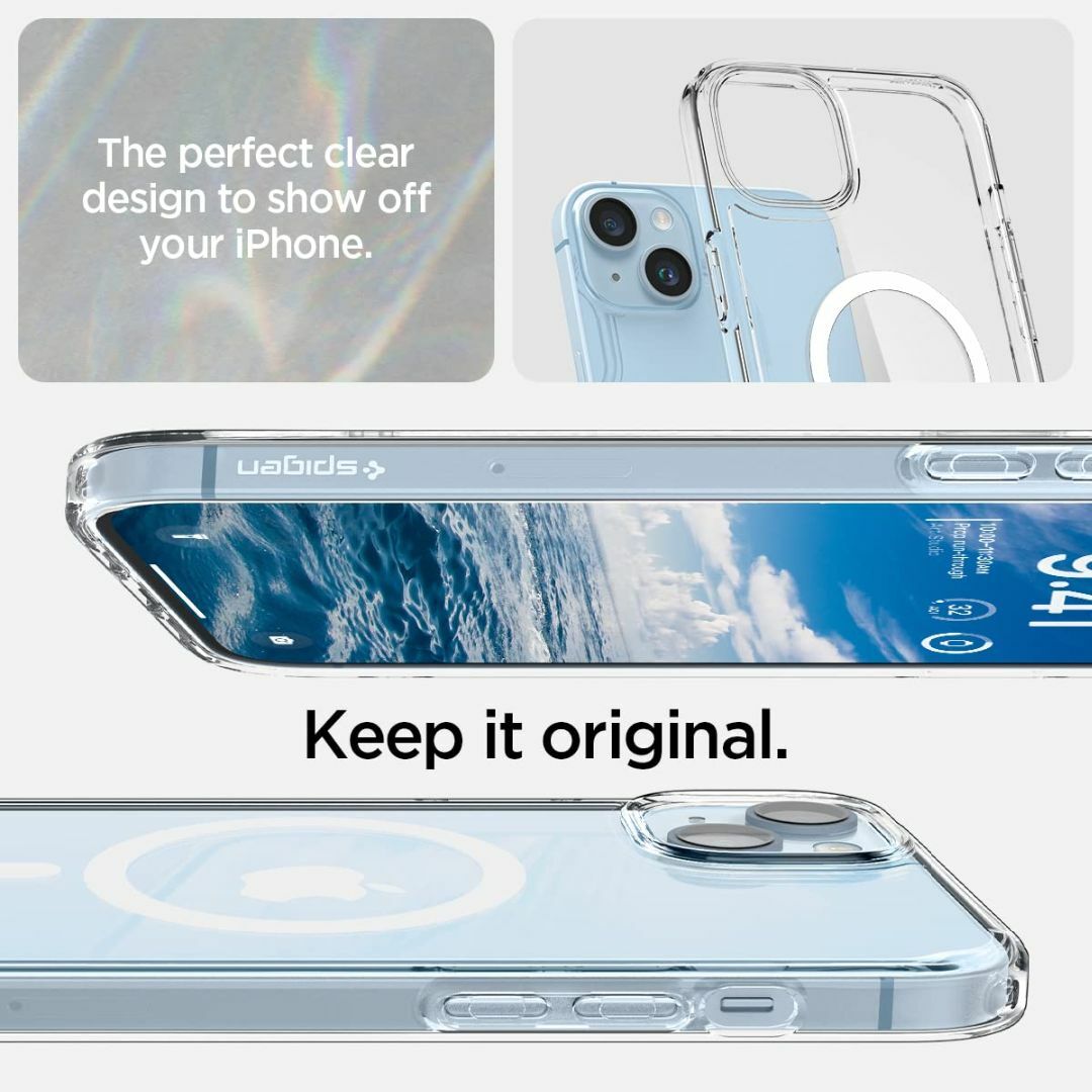 【色: ホワイト】Spigen iPhone14Plus ケース MagSafe