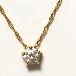 アーカー ダイヤモンド スターリー ネックレス K18YG 0.10ct