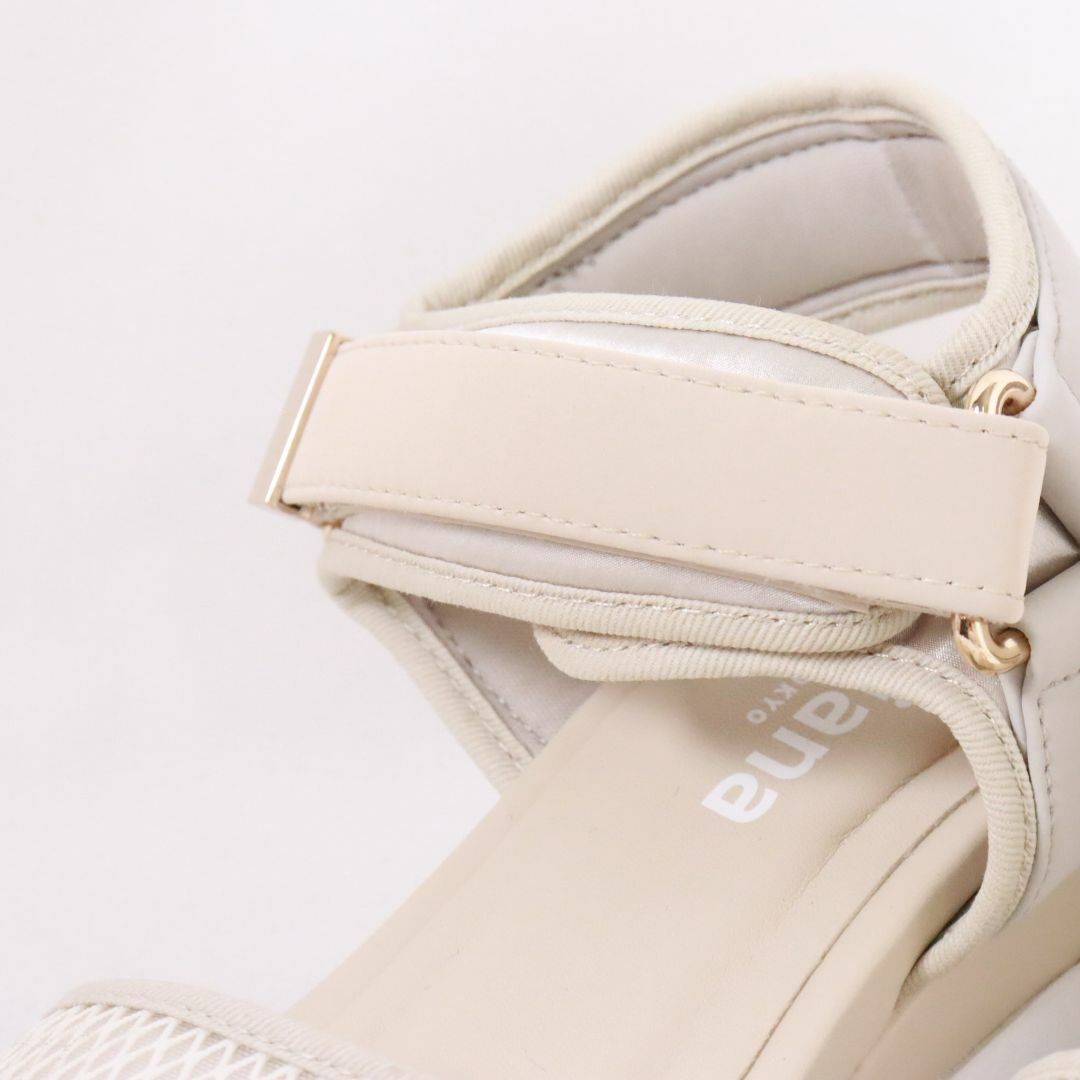 DIANA(ダイアナ)のDIANAプラス、2023年7月購入　サンダルミュール白24.0cm 1回使用 レディースの靴/シューズ(サンダル)の商品写真