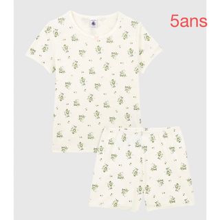 プチバトー(PETIT BATEAU)のプチバトー　新品タグ付き　半袖　パジャマ　5ans/110cm(パジャマ)