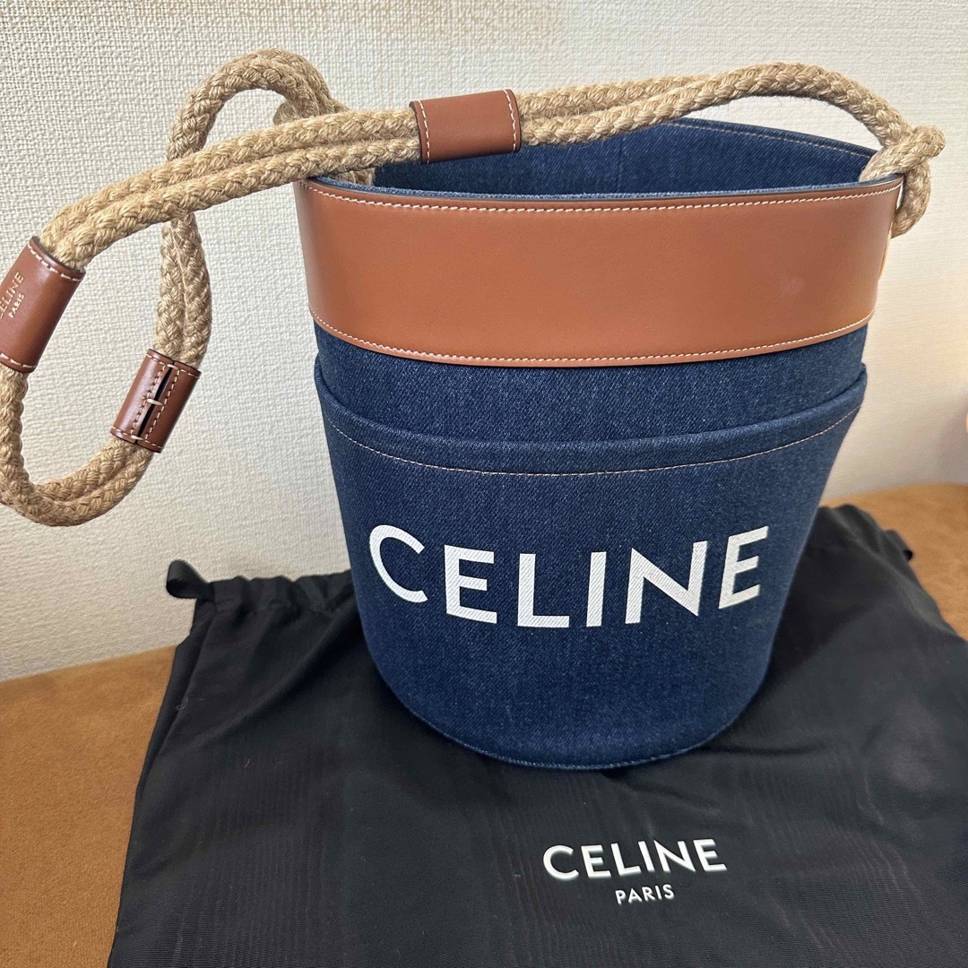 celine - 美品伊勢丹購入完売CELINEデニムバケットバッグの通販 by RM