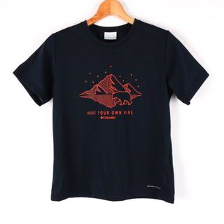 コロンビア(Columbia)のコロンビア Tシャツ 半袖 クルーネック シロクマ アウトドア スポーツ カットソー トップス レディース Mサイズ ネイビー Columbia(Tシャツ(半袖/袖なし))