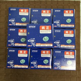 エプソン(EPSON)のEPSON IC4CL76 インクカートリッジ10箱セット(新品・未開封品)(オフィス用品一般)