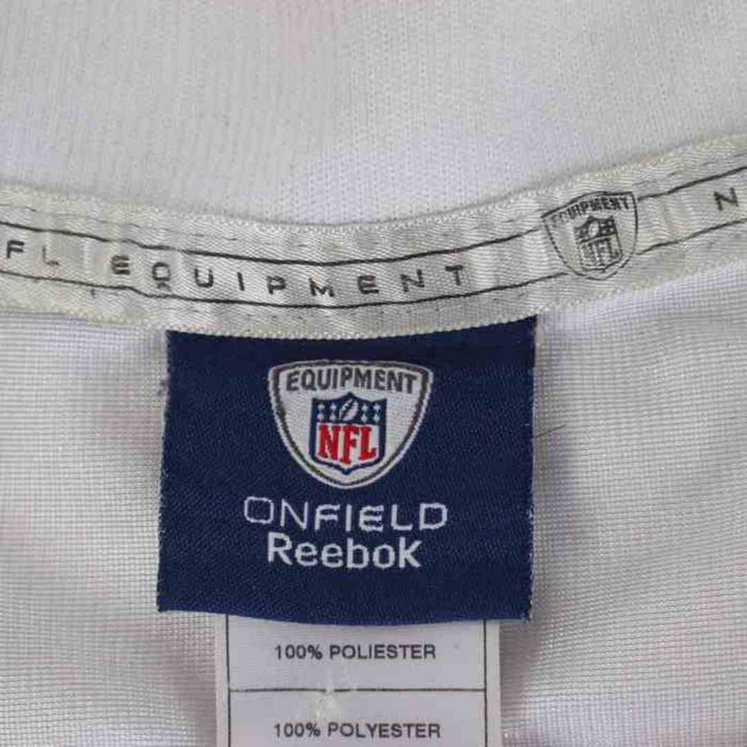 Reebok(リーボック)のリーボック Tシャツ アメフト ユニフォーム NFL ジャイアンツ #10 ゲームシャツ 大きいサイズ US古着 メンズ XLサイズ ホワイト Reebok メンズのトップス(Tシャツ/カットソー(半袖/袖なし))の商品写真