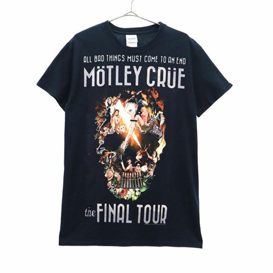 モトリークルー ファイナルツアー 2015 プリント 半袖 Tシャツ S ネイビー MOTLEY CRUE メンズ   【230728】 メール便可