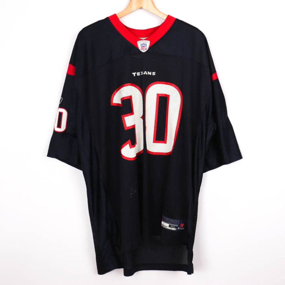 リーボック Tシャツ アメフト ユニフォーム NFL テキサンズ #30 ゲームシャツ 大きいサイズ US メンズ XLサイズ ネイビー Reebok