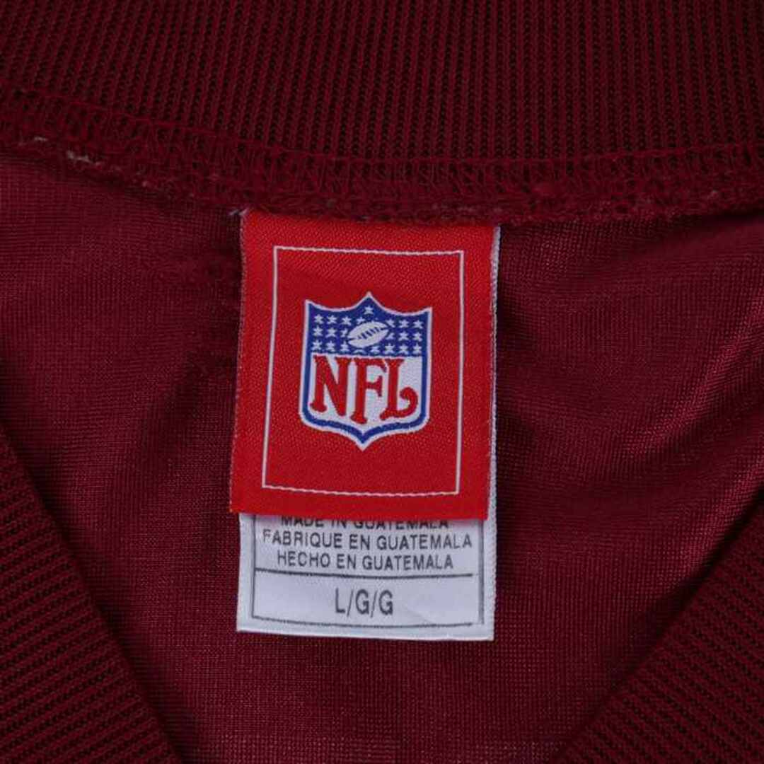 Reebok(リーボック)のリーボック Tシャツ アメフトユニフォーム NFL レッドスキンズ ゲームシャツ 大きいサイズ US古着 メンズ Lサイズ ワインレッド Reebok メンズのトップス(Tシャツ/カットソー(半袖/袖なし))の商品写真