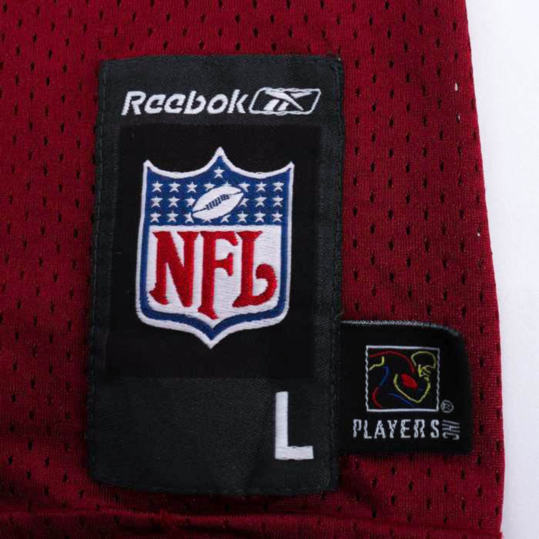 Reebok(リーボック)のリーボック Tシャツ アメフトユニフォーム NFL レッドスキンズ ゲームシャツ 大きいサイズ US古着 メンズ Lサイズ ワインレッド Reebok メンズのトップス(Tシャツ/カットソー(半袖/袖なし))の商品写真