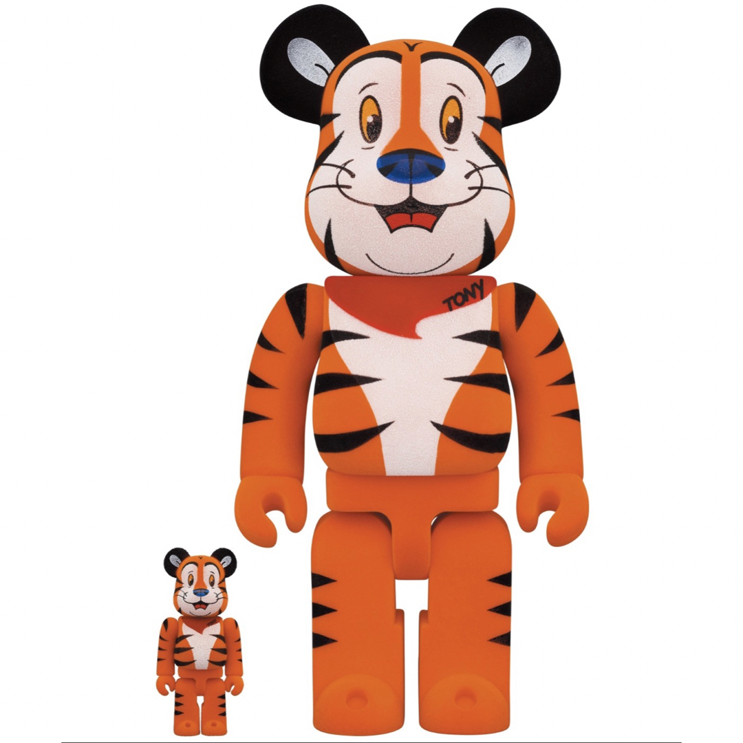 BE@RBRICK TONY THE TIGER FLOCKY Ver.MEDICOMTOY