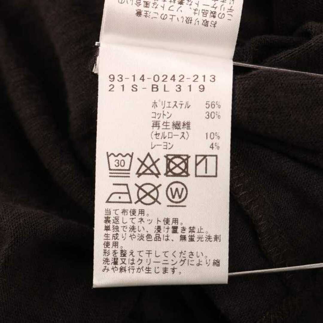 ビームス Tシャツ プルオーバー ウエストノット 長袖 スラブ 天竺 無地 トップス レディース ONEサイズ ブラック BEAMS 5