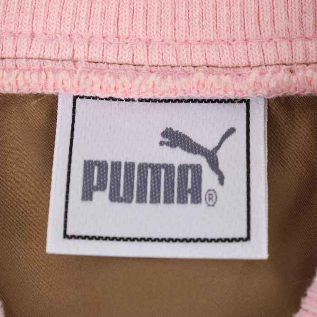 PUMA(プーマ)のプーマ 半袖ブルゾン ジップアップ ワンポイントロゴ トップス レディース Lサイズ ブラウン PUMA レディースのジャケット/アウター(ブルゾン)の商品写真