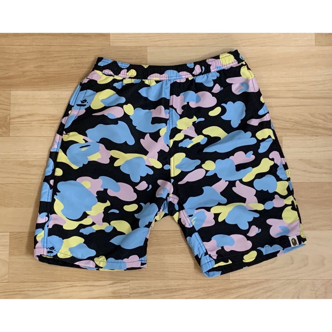 APE BAPE KAWS CANDY CAMO 迷彩　multi パンツ　s