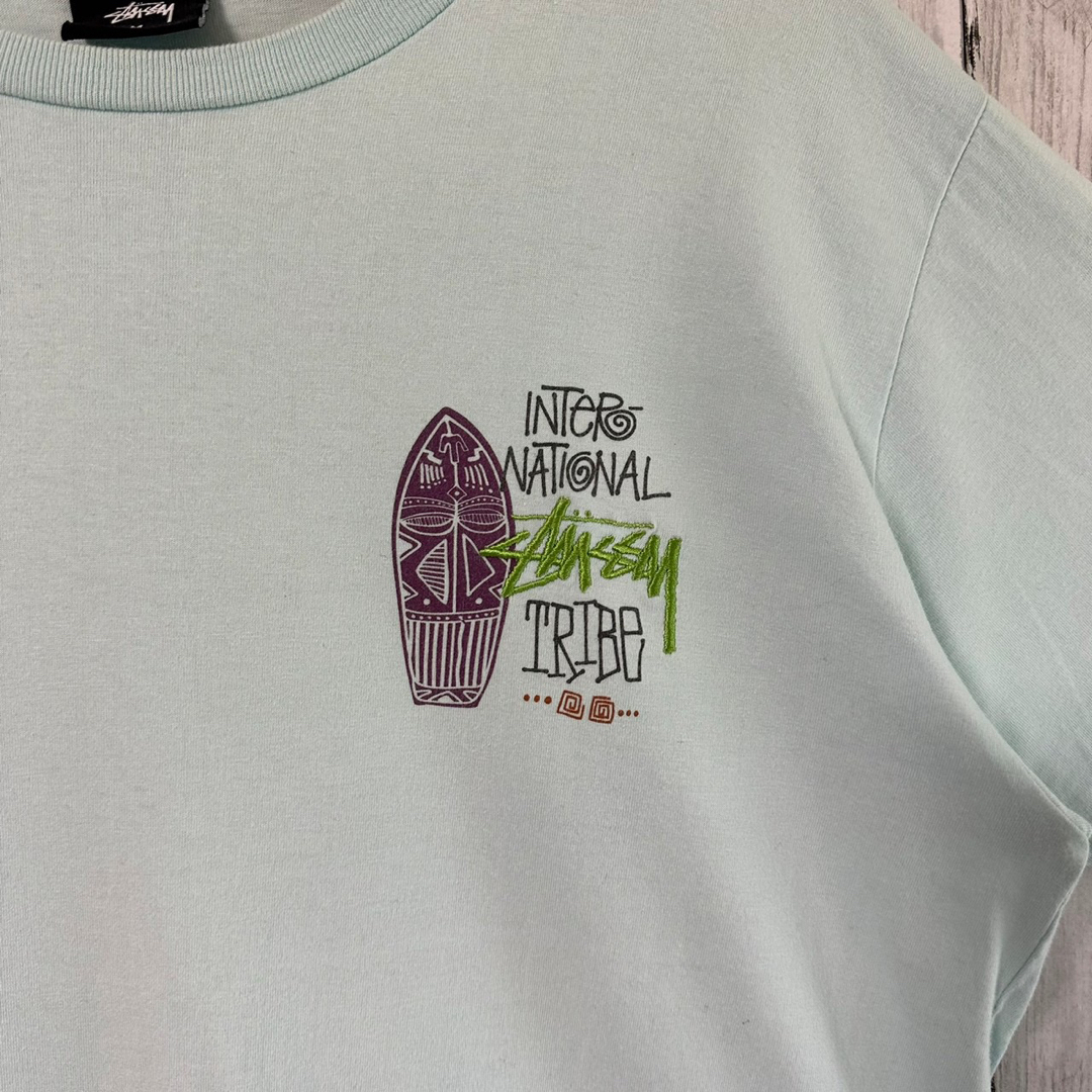 stussy ステューシー Tシャツ 刺繍ロゴ ワンポイントロゴ 胸ロゴ