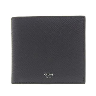 セリーヌ(celine)のセリーヌ CELINE バイフォールドウォレット 二つ折り財布 コンパクトウォレット レザー ブラック 10B653BEN 美品 新入荷 OBB0514(折り財布)