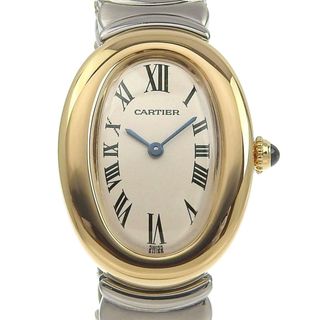 カルティエ(Cartier)のカルティエ CARTIER ベニュワール ベルエポック レディース クォーツ 腕時計 SS/YG アイボリー文字盤 W40002F2 中古 新入荷 CA0448(腕時計)