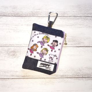 C41  カラビナつき　 ポーチ 　ハンドメイド   スヌーピー(ポーチ)