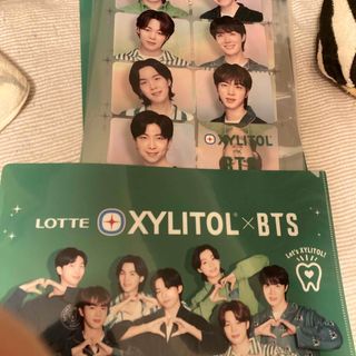 BTS ロッテ　XYLITOL キシリトール　クリアファイル　2種類　未使用(クリアファイル)