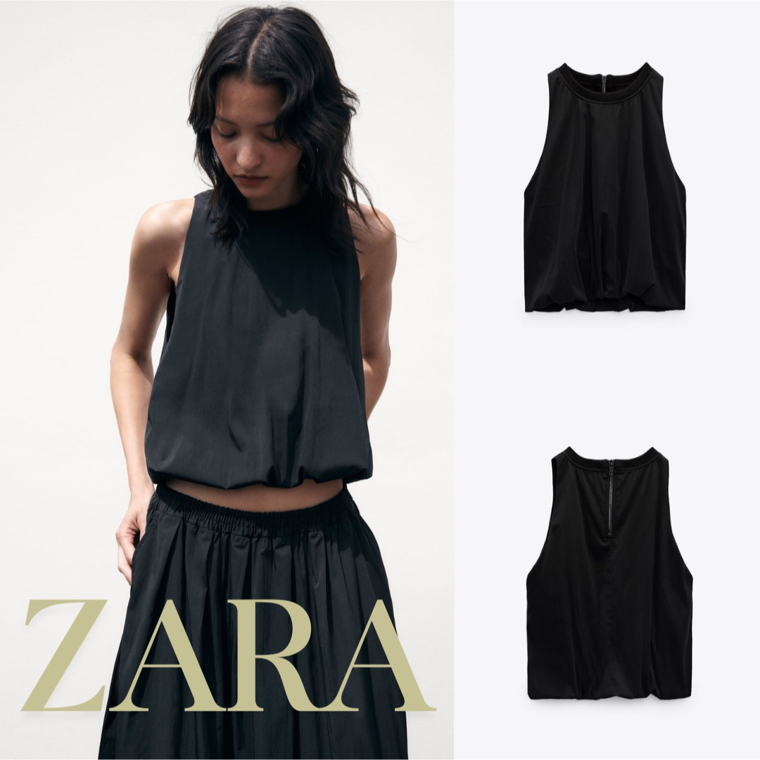 ZARA　ザラ　フレアートップス　S